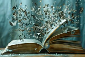 fantasie fantasy ki traumwelt traum dream world ai book books bücher buch schmetterling butterfly magic magie mystisch magisch magic