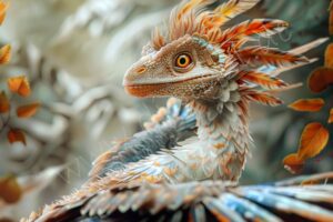 Dinobaby mit Federn dino dinosaur dinosaurier baby urzeit ki tier tiere natur echse reptilien drache dragon primeval time reptile lizard feder feather