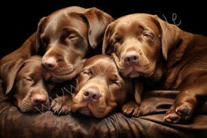 Schlafende braune Labradore hund, dog, rüde, male, female, hündin, beagle, jagdhund, she-dog, "male dog", spürhund, hundeblick, hundeaugen, kopf, nah, braun, labrador labbie labbi labby brown